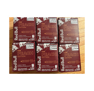Bebida Energética Red Bull Peach Edition Auténtica, Sabor Melocotón Blanco y Nectarina, 24 Latas de 255 ml con 114 mg de Cafeína, Suministro al por Mayor - Product Image 3