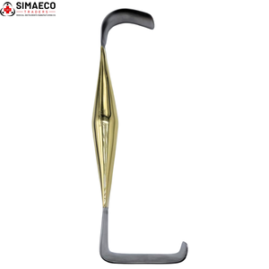 Écarteur mammaire double extrémité Tebbetts en acier inoxydable finition dorée, instrument chirurgical réutilisable pour la chirurgie plastique mammaire - Product Image 4