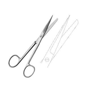 Tijeras Quirúrgicas Manuales Premium de 14.5cm, Rectas, Afiladas/Planas, de Acero Inoxidable, Instrumentos Médicos para Enfermería, SurgiRight - Product Image 4