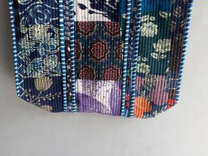 Sac à dos antivol bohème à rayures florales unisexe, sac de camping quotidien, poignée souple, ouverture supérieure, capacité 20-35L, fermeture à glissière et fermoir - Product Image 5