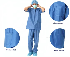 Tenue Médicale Unisexe Premium Personnalisable : Blouse Col V et Pantalon Cargo pour Infirmiers et Médecins – Vêtements de Travail Hospitaliers - Product Image 2