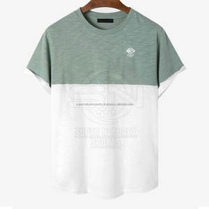 Camiseta de manga corta de algodón 100% de alta calidad para hombre Estilo único Patrón sólido El mejor precio para la venta en línea con servicio OEM - Product Image 1