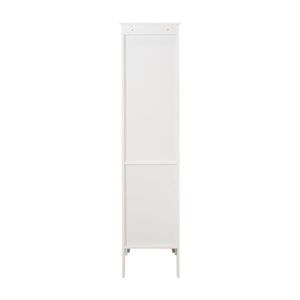 "Armadio da soggiorno indipendente con ripiani a 5 livelli 2 porte con otturatore finitura bianca" - Product Image 4