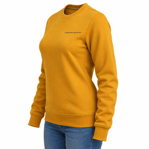 Sweat-shirt femme 100% coton de qualité supérieure OEM, logo imprimé DTF personnalisé, couleur unie, épaules tombantes, style streetwear. - Product Image 2