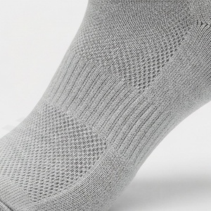 Crew <b>Socks</b> Solid Gray Knitted Breathable Daily Casual Wear Adult Regular Fit - Product Image 5