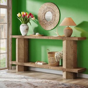 Consolle in Legno da 71 Pollici per Ingresso e Soggiorno, Tavolo da Divano Dietro il Divano - Product Image 4