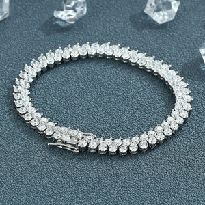 Moissanite Pear Shaped Tennis <b>Bracelet</b> Sparkling Diamond Style Luxury Jewelry Elegance Statement Gifts for <b>Men</b> and Women Fashion - Product Image 1