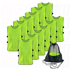 Maillots d'entraînement de football Pinnies pour adultes, en maille respirante, réversibles, numérotés, légers, pour les sports d'équipe - Product Image 1