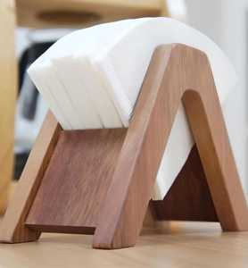 Support de boîte à mouchoirs en bois fait main vintage pour la maison, la table à manger, le café - Product Image 3