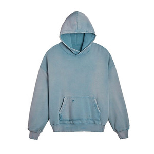 เสื้อฮู้ดดี้ผู้ชายแบบสวมหัว ไซส์ใหญ่พิเศษ ปักลาย OEM ขายส่ง ผ้าโพลีเอสเตอร์/คอตตอนถักเนื้อนุ่ม สีพื้น - Product Image 1