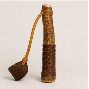 หนังสติ๊กทำมือพร้อมเขาสัตว์แท้ งานฝีมือระดับพรีเมียม โครงเขาสัตว์ธรรมชาติ ด้ามจับตามหลักสรีรศาสตร์ ของขวัญสำหรับการตั้งแคมป์กลางแจ้ง - Product Image 3