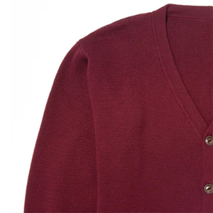 Cardigan tricoté personnalisé pour femme, col en V, en laine/cachemire, broderie classique de sororité, vente en gros, OEM ODM, logo frontal - Product Image 2