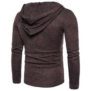 Nuevas Sudaderas con Capucha Personalizables para Hombre, Otoño/Invierno, Bordadas y Digitales, Estilo Urbano, Manga Larga, Holgadas, de Color Sólido, con Forro Polar - Product Image 6