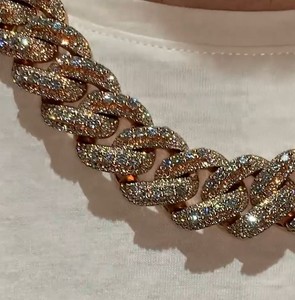 สร้อยคิวบาลิงค์เงินแท้ขายดีที่สุด เครื่องประดับแฟชั่นฮิปฮอปสำหรับสตรีทแวร์และงานพิเศษ มีจำหน่ายทั่วโลก - Product Image 2