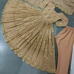 파키스탄 인도 정장 볼리우드 디자이너 Salwar Kameez 드레스 웨딩 착용 가운 천 Eid 컬렉션 판매 드레스 2022