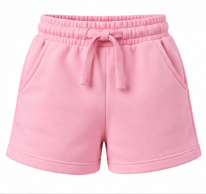 Shorts de Algodón Orgánico para Niñas al por Mayor, Shorts Deportivos Transpirables con Cordón para Verano, Shorts para Niñas con Cintura Elástica Suave - Product Image 5