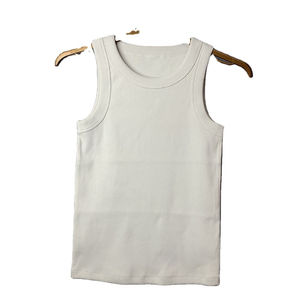 Débardeur Homme en Coton Col Rond, Style Classique Côtelé, Respirant, Tricoté, Personnalisable, Effet Délavé – Vente en Gros - Product Image 1