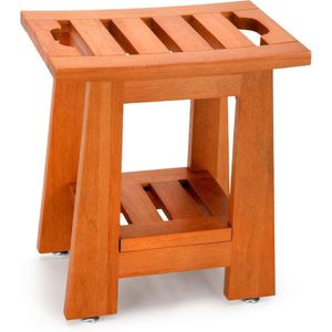 Banco de ducha de madera de teca hecho en Indonesia, muebles de madera maciza - Product Image 1