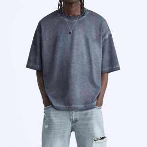 Camiseta Urbana Blanca Retro de Gran Gramaje, Teñida, Estilo Casual HipHop, Ajuste Holgado, Premium, 100% Algodón Ecológico - Product Image 6