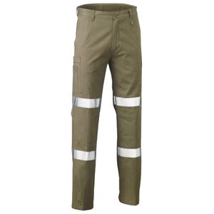 100% Polyester Men's <b>Work</b> Safety Pants Lightweight Reflective Workwear With Multi-Pockets Casual Straight Style - Product Image 1