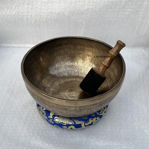 Cuenco tibetano de bronce original hecho a mano de alta calidad, personalizado, de aleación metálica, para meditación, sonido y terapia, martillado a mano. - Product Image 1