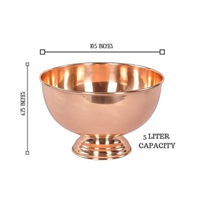 Bol à punch en cuivre martelé, bol de service classique pour les boissons, pour bar à domicile - Product Image 5