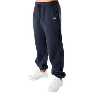 <b>Men's</b> <b>Navy</b> Blue Oversized Sweatpants Relaxed Fit Athletic Fleece <b>Jogger</b> Pants Workout Gym Training Casual Sportswear Wear - Product Image 1