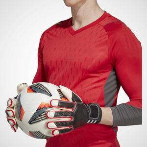 Gants de gardien de but de football professionnels avec logo personnalisé, haute qualité, respirants, en latex imperméable, sangle de poignet réglable, doigts entièrement protégés - Product Image 5