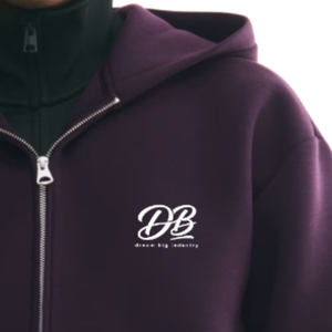 Custom Loose Fit <b>Zip</b> Through Hoodie Premium Cotton Blend Full <b>Zip</b> <b>Hooded</b> Sweatshirt Relaxed Casual Wear OEM ODM Factory Supply - Product Image 3