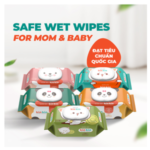Lingettes humides Kinkin 80 pièces, prévention des éruptions cutanées, sans alcool, lingettes nettoyantes naturelles pour bébés et ménages, haute qualité, non tissées - Product Image 2