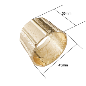 Anneaux de serviette décoratifs en métal de luxe pour table à manger, durables, écologiques, réutilisables, accessoires de table pour mariage, camping, hôtel - Product Image 5