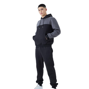 Conjunto Deportivo Personalizado de 2 Piezas Unisex, Talla Grande, con Capucha, para Hombre, Transpirable, de Invierno, 100% Algodón Felpa, Estampado - Product Image 1
