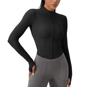 Sudadera con Capucha de Invierno para Mujer, Corte Ajustado, con Cierre, Cuello Alto, Manga Larga, Elegante, Cómoda, para Gimnasio, Deportes al Aire Libre, Ropa Deportiva - Product Image 6