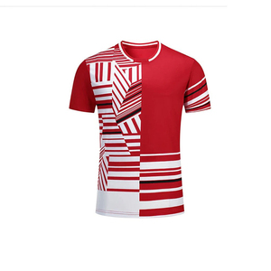Best Selling Custom Lightweight Men's V-neck Short <b>Tennis</b> Uniform Top Custom Logo 100% Polyester Quick Dry Moisture Wicking - Product Image 3