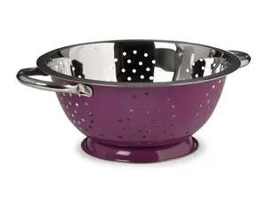 Passoire ronde en acier inoxydable à mailles fines, écologique, pour faire passer les pâtes, le riz, les légumes, les fruits, avec une base robuste - Product Image 6