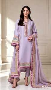 Salwar Kameez vert émeraude en polyester, coupe ample, longueur cheville, style traditionnel indien pakistanais, pour mariage, par Fashionista International - Product Image 3