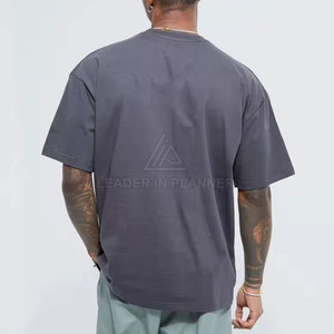 เสื้อยืดทรงบ็อกซี่ผู้ชาย ดีไซน์ยอดนิยม พร้อมโลโก้สั่งทำ รุ่นล่าสุดปี 2026 สินค้ามาใหม่ ผ้าฝ้าย 100% ระบายอากาศ แห้งเร็ว แขนสั้น - Product Image 2