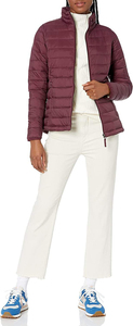 Women's Lightweight Long-Sleeve Water-Resistant Puffer <b>Jacket</b> Custom logo Puffer <b>Jacket</b> for Women Had pink Colour - Product Image 3