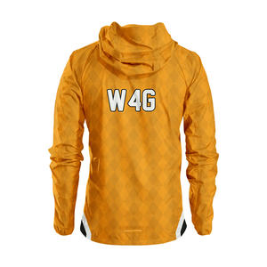 Veste coupe-vent à capuche W4G personnalisée avec logo imprimé, vêtements décontractés de printemps, écologiques, séchage rapide, imperméables, respirantes, 100% nylon enduit - Product Image 5