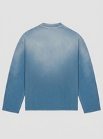 T-shirt à manches longues coupe ajustée HSI 2026 100 % coton, impression numérique sur le devant, logo personnalisé, OEM/ODM, prêt à être expédié
