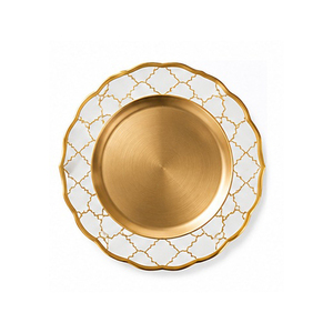Assiette décorative ronde vintage en cuivre, vaisselle en métal massif à motif artisanal - Product Image 6