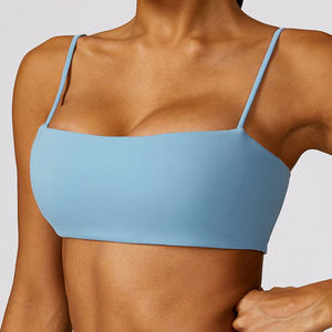Sujetador deportivo de compresión de cuello alto para mujer al por mayor – Chaleco ligero elástico para correr, gimnasio, fitness, yoga y ropa deportiva - Product Image 4