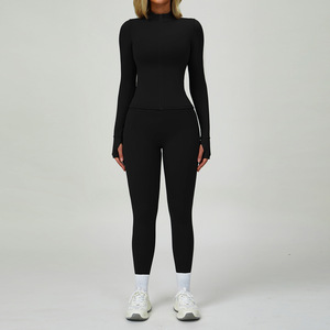 ชุดโยคะกระชับไร้รอยต่อ ระบายอากาศได้ดี ช่วยกระชับเอว แห้งเร็ว ชุดห้าชิ้น สำหรับวิ่งออกกำลังกายกลางแจ้ง - Product Image 2