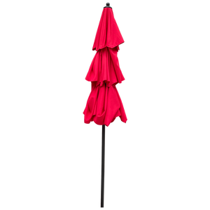 Ombrellone da Esterno a 3 Livelli da 2,7 m con Manovella, Inclinazione e Ventilazione per Giardino, Terrazza, Cortile, Piscina - Product Image 5