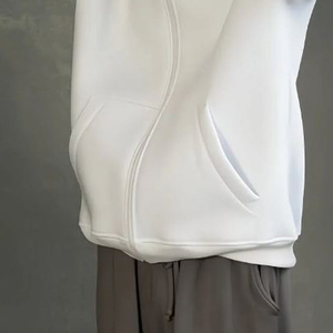 Blouson zippé intégral pour homme en polyester et coton, style streetwear décontracté, avec capuche intégrale et cache-visage, moderne - Product Image 5
