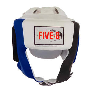 Protège-tête de boxe en cuir de vachette Five-B avec rembourrage en EVA et latex PU, fermeture à lacets réglable pour une protection optimale - Product Image 3