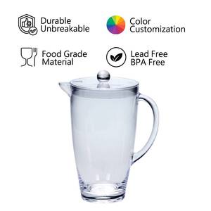 [Holar] Đài Loan thực hiện hiện đại không thể phá vỡ 90oz nhựa trong suốt nước giải khát bình với xử lý và nắp - Product Image 3