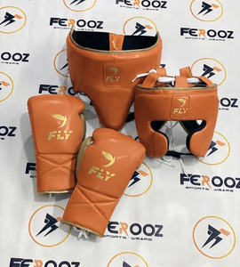 Conjunto de Entrenamiento de Boxeo de Cuero PU, Protector de Cabeza, Protector Inguinal, Guantes de Boxeo, Equipo de Protección para Sparring y Artes Marciales - Product Image 6