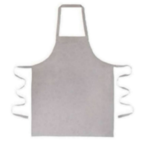 Tablier sans manches 100 % coton biologique avec logo personnalisé imprimé, style classique blanc, écologique, réglable, pour la vente en gros - Product Image 3