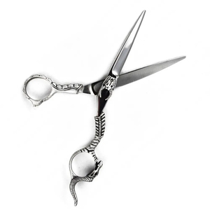dragon handle scissors sharp cutting barber <b>shears</b> dragon design scissors stainless steel salon <b>tool</b> dragon handle scissors - Product Image 3